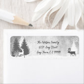 Christmas Winterscape Address Label (Insitu)