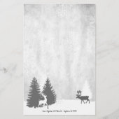 Christmas Winterscape Personalisiert Briefpapier (Vorderseite)
