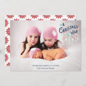 Christmas Wish Feiertagskarte (Vorne/Hinten)