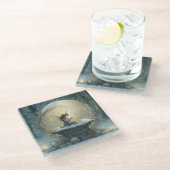 Christmas Wish Glasuntersetzer (Schrägansicht)