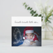 Christmas Wish Godmutter Vorschlag Baby mit Hut Karte (Stehend Vorderseite)