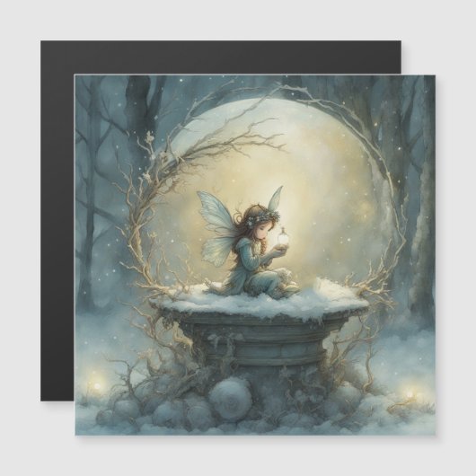 Christmas Wish Magnetkarte (Vorne/Hinten)