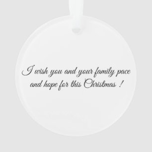 Christmas Wish Ornament