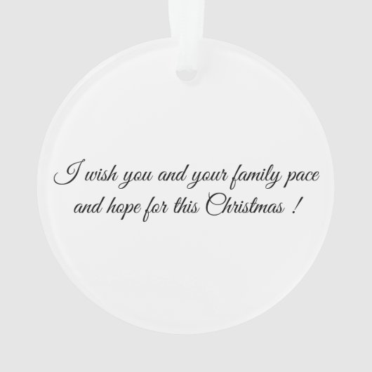Christmas Wish Ornament (Rückseite)