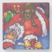 Christmas Wish Steinuntersetzer (Vorderseite)