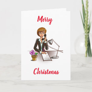 CHRISTMAS WISHER **FRAUENARBEITNEHMER" KARTE