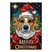 Christmas with Beagle Poster (Vorderseite)