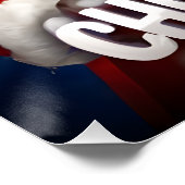 Christmas with Border Collie Poster (Ecke)