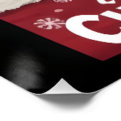 Christmas with Chinese Crested Dog Poster (Ecke)