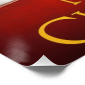 Christmas with Cocker Spaniel Poster (Ecke)