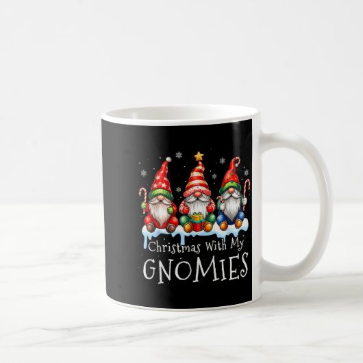 Christmas With My Gnomies Buffalo Plaid Gnome Fami Kaffeetasse (Rechts)