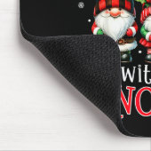 Christmas With My Gnomies Buffalo Plaid Gnome Fami Mousepad (Ecke)