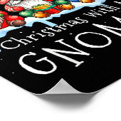 Christmas With My Gnomies Buffalo Plaid Gnome Fami Poster (Ecke)