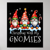 Christmas With My Gnomies Buffalo Plaid Gnome Fami Poster (Vorne)