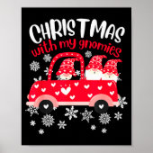 Christmas With My Gnomies ,funny Christmas Pajamas Poster (Vorne)
