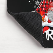 Christmas With My Tribe Red Plaid Cute Gnomes Fami Mousepad (Ecke)
