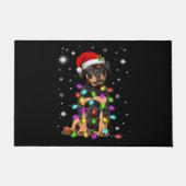 Christmas With Rottweiler Dog Fußmatte (Vorderseite)
