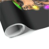 Christmas With Rottweiler Dog Geschenkpapier (Rolleneckpunkt)