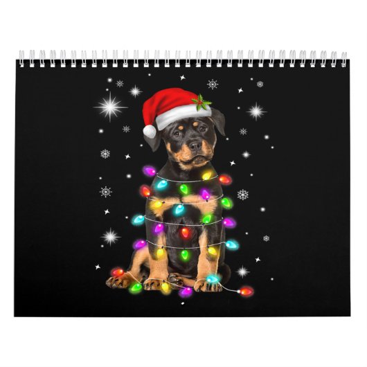 Christmas With Rottweiler Dog Kalender (Titelbild)