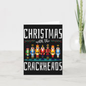 Christmas With The Crackheads Funny Family Ugly Nu Karte (Vorderseite)