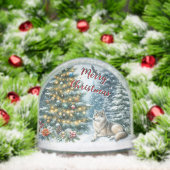 Christmas Wolf Winter Snow Globe Schneekugeln (Weihnachten)