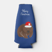 Christmas Wombat Flaschenkühler (Vorderseite)