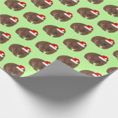 Christmas Wombat Geschenkpapier (Ecke)