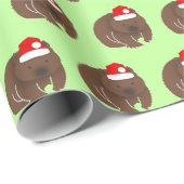 Christmas Wombat Geschenkpapier (Rolleneckpunkt)