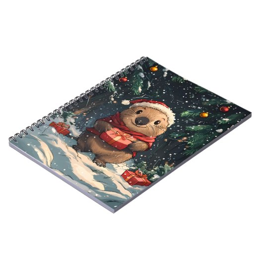 Christmas Wombat Notizblock (Linke Seite)