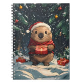 Christmas Wombat Notizblock (Vorderseite)