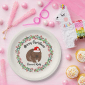 Christmas Wombat Pappteller (Party)