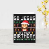 Christmas Women Messy Bun Skull Dead Inside But Jo Karte (Gelbe Blume)