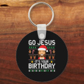 Christmas Women Messy Bun Skull Dead Inside But Jo Schlüsselanhänger (Vorderseite)