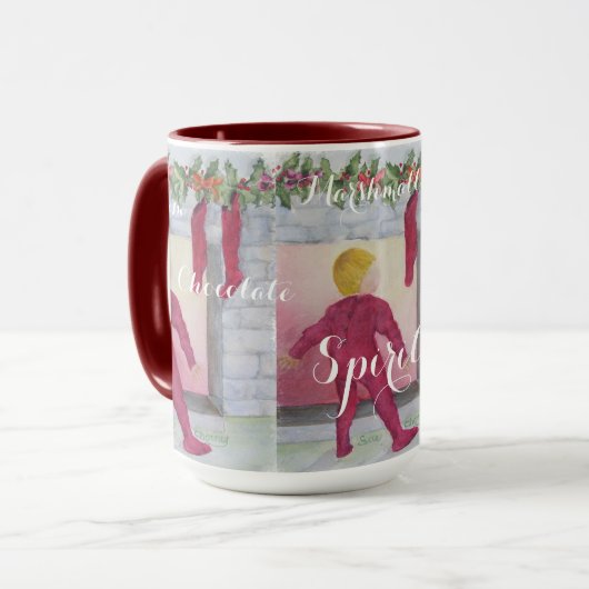 CHRISTMAS WONDER FIREPLACE TASSE (Vorderseite Links)