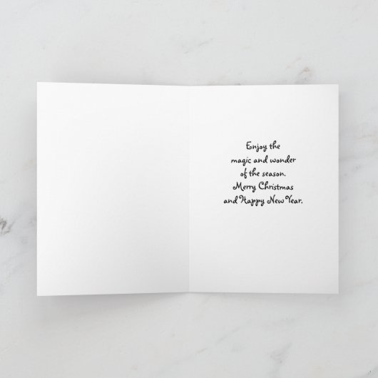 Christmas Wonder Magic Fox.and Christmas Tree Karte (Innenseite)