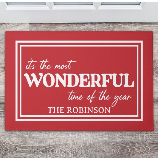 Christmas Wonderful time of the year Fußmatte