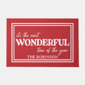 Christmas Wonderful time of the year Fußmatte (Vorderseite)