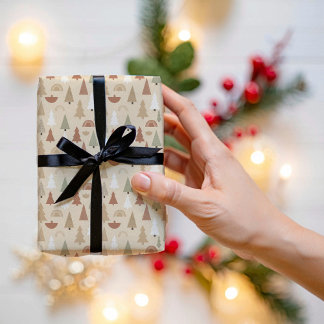 Christmas woodland animals wrapping paper  geschenkpapier set