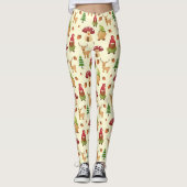 Christmas Woodland Gnome | Urlaub Leggings (Vorderseite)