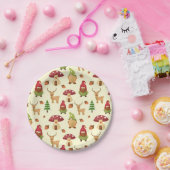 Christmas Woodland Gnome | Urlaub Pappteller (Party)