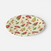 Christmas Woodland Gnome | Urlaub Pappteller (Schrägansicht)