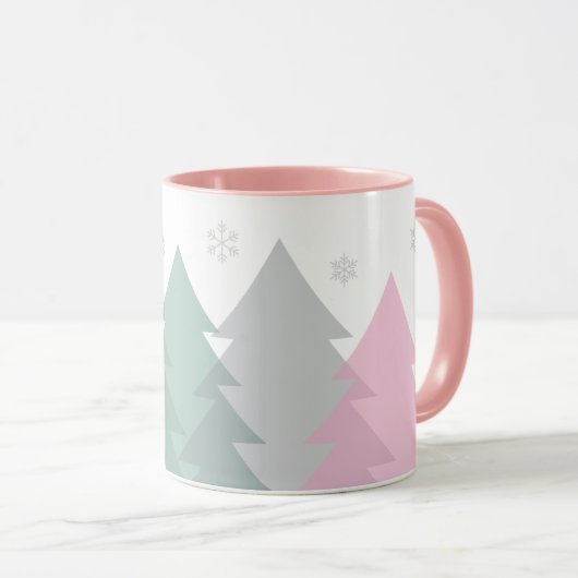 Christmas Woodlands Coffee Mug Tasse (VorderseiteRechts)