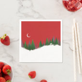 Christmas Woods Scene Paper Napkin Serviette (Beispiel)
