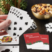 Christmas Woods Scene Poker Cards Spielkarten (In Situ)