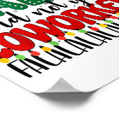 Christmas Work Deck The Halls Not Your Co-worker Poster (Ecke)