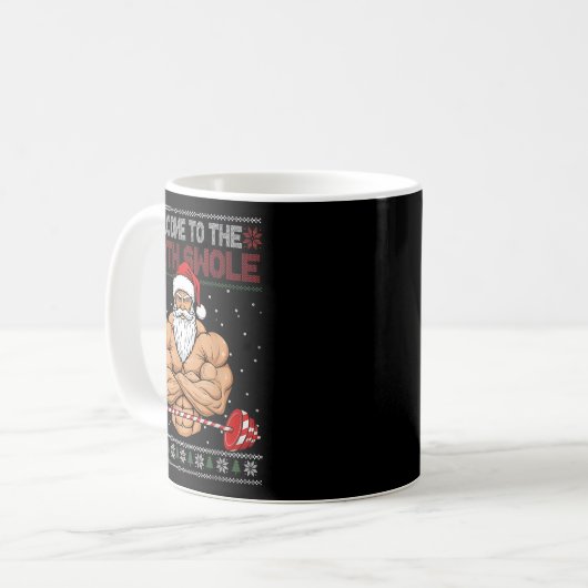 Christmas Workout Welcome To North Swole Xmas Gym Kaffeetasse (Vorderseite Links)