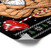 Christmas Workout Welcome To North Swole Xmas Gym Poster (Ecke)