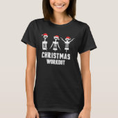 Christmas workout  wine T-Shirt (Vorderseite)