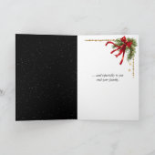 Christmas World Globe Ornament With Stars Karte (Innenseite)