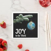 Christmas World Globe Ornament With Stars Serviette (Beispiel)